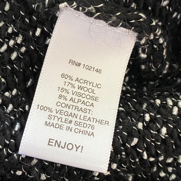 Michael Stars Wool Blend Back Zip Sweater M - Picture 11 of 12